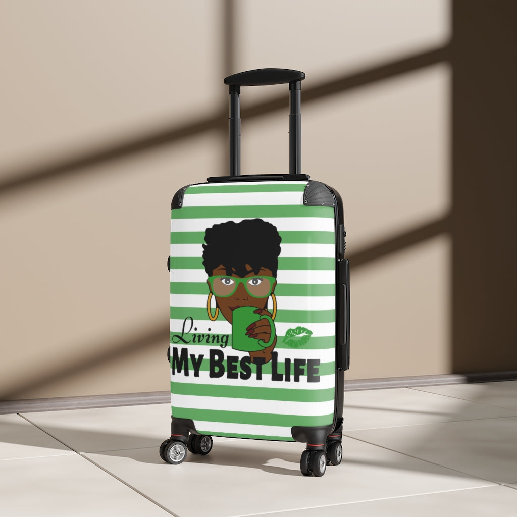 Living My Best Life "Green" Cabin Suitcase