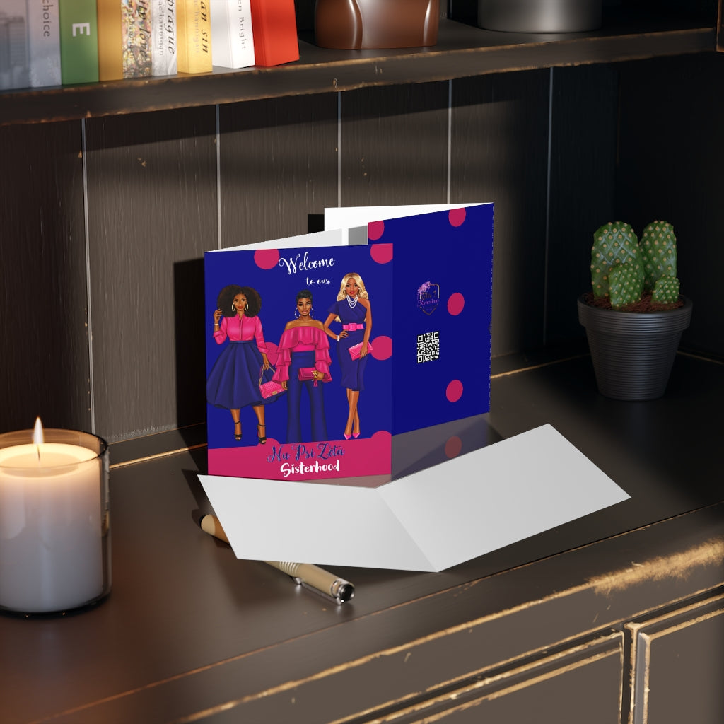 Nu Psi Zeta "Sisterhood" Greeting cards (8 pcs)