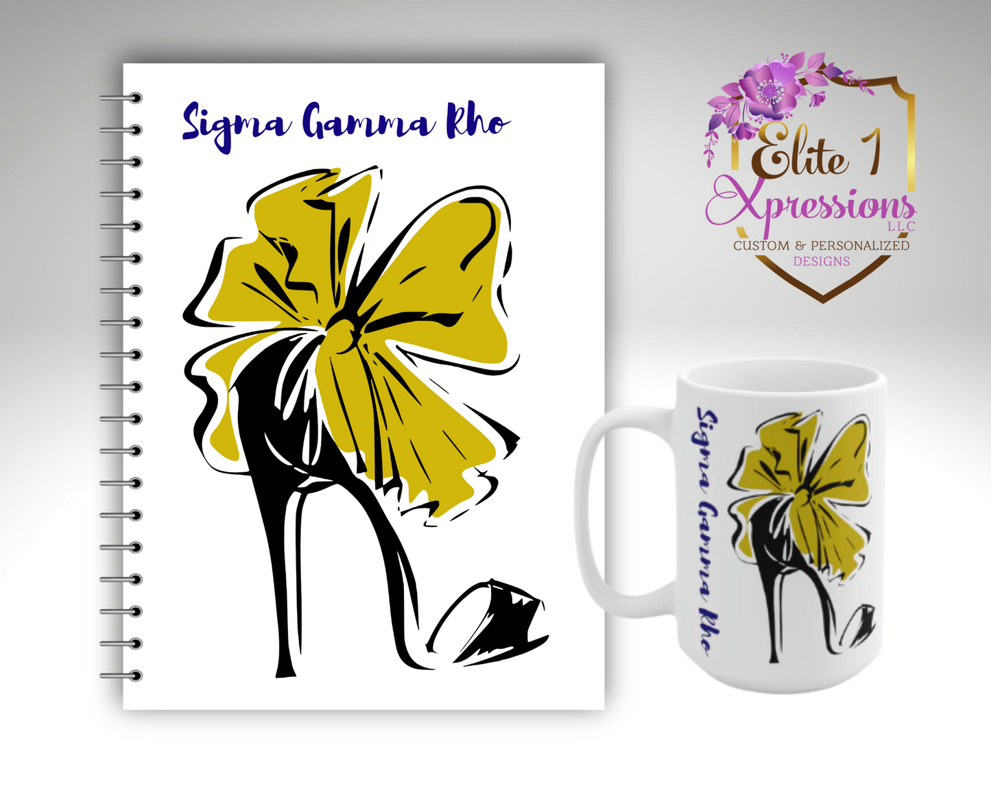 SGRHO "High Heel" Spiral Notebook & Coffee Mug Set