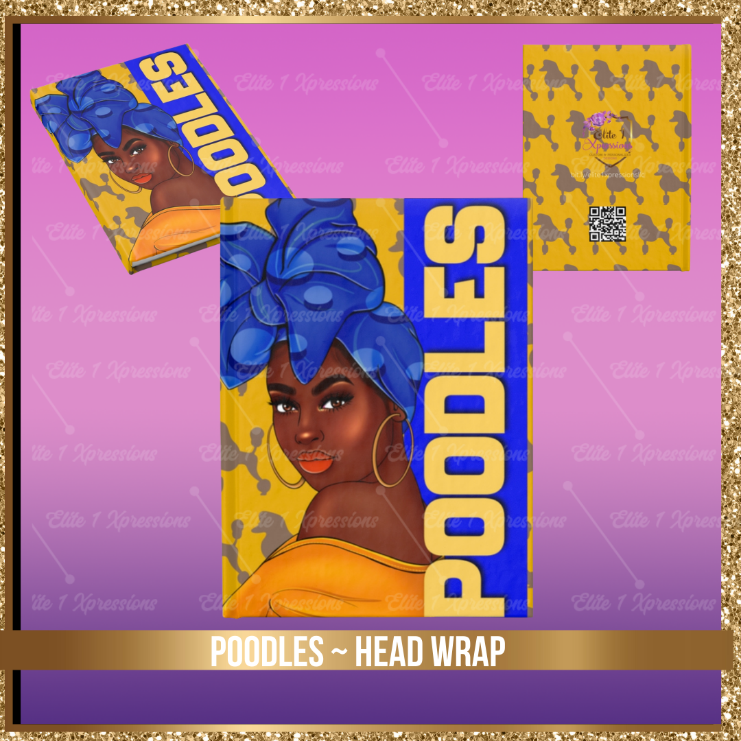 TC5 ~ Pretty Poodle Head Wrap Journal
