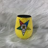 Yellow OES Wine Tumblers 14 oz (2 Pack)