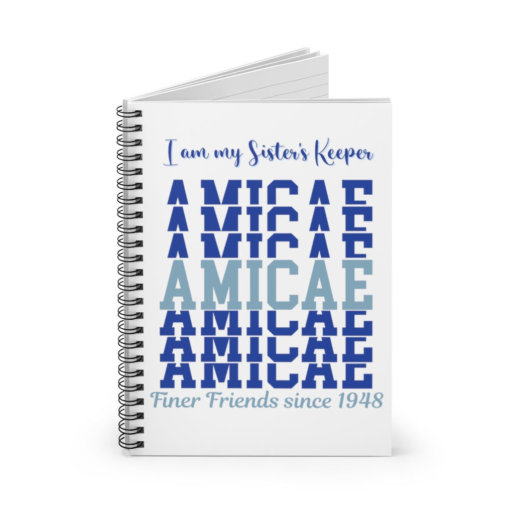 Spiral Notebook ~ Amicae Sister's Keeper - Ruled Line