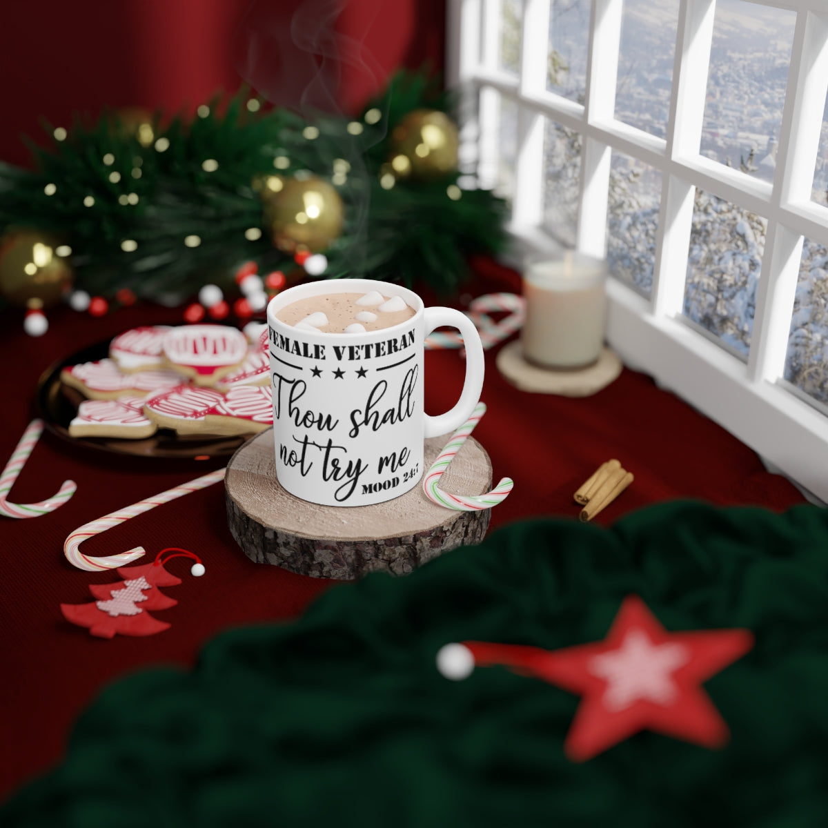 Female Veteran Ceramic Mug