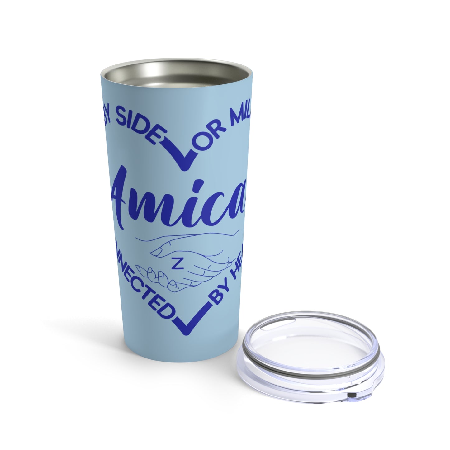 Tumbler ~ Zeta Amicae "Heart" 20oz