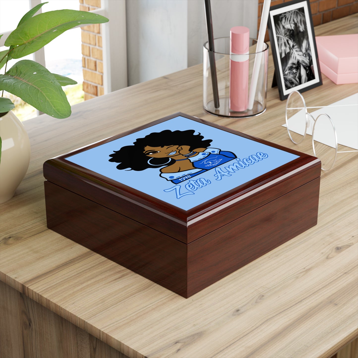 Jewelry Box - Zeta Amicae "I See You" Baby Blue