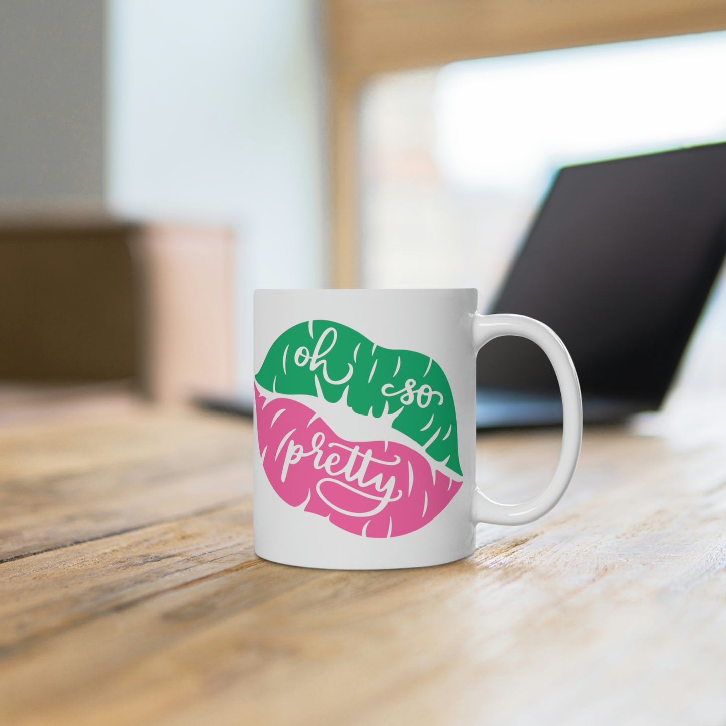 Pretty Girl Lips Ceramic Mug