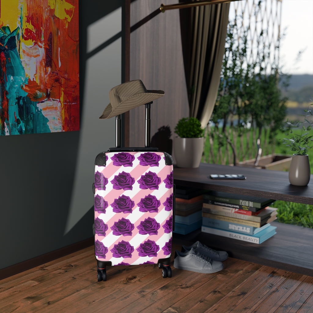 Purple Bloom Cabin Suitcase