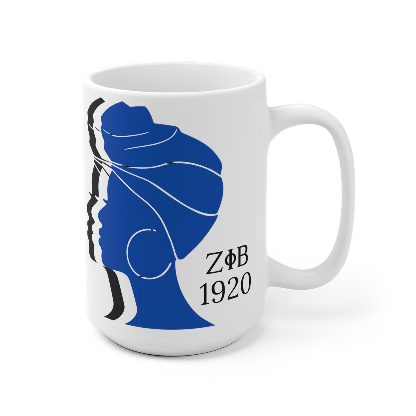 Zeta Phi Beta Silhouette Ceramic Mug
