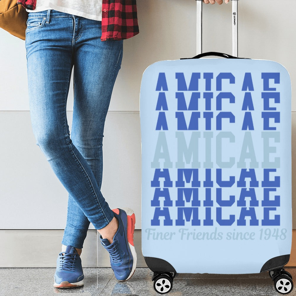 Luggage Cover ~ Amicae "Stacked Letter"