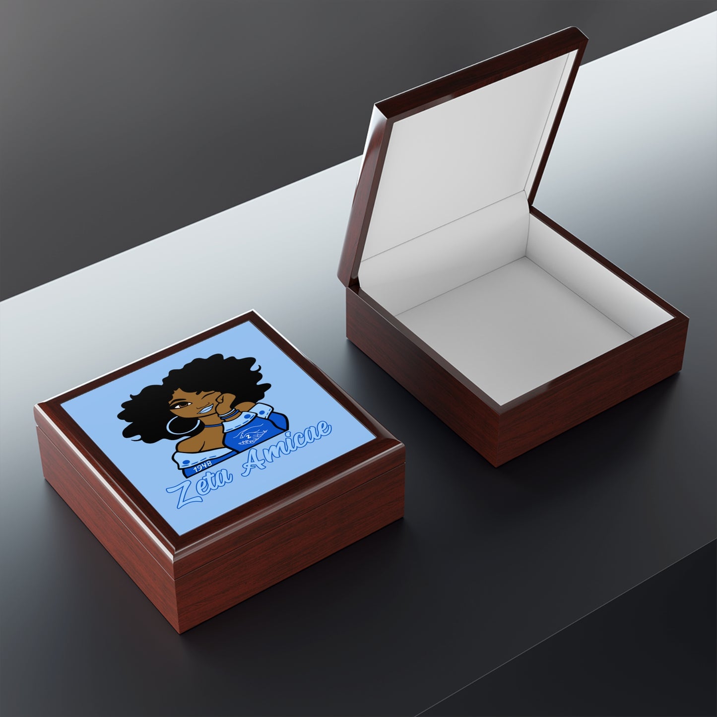 Jewelry Box - Zeta Amicae "I See You" Baby Blue