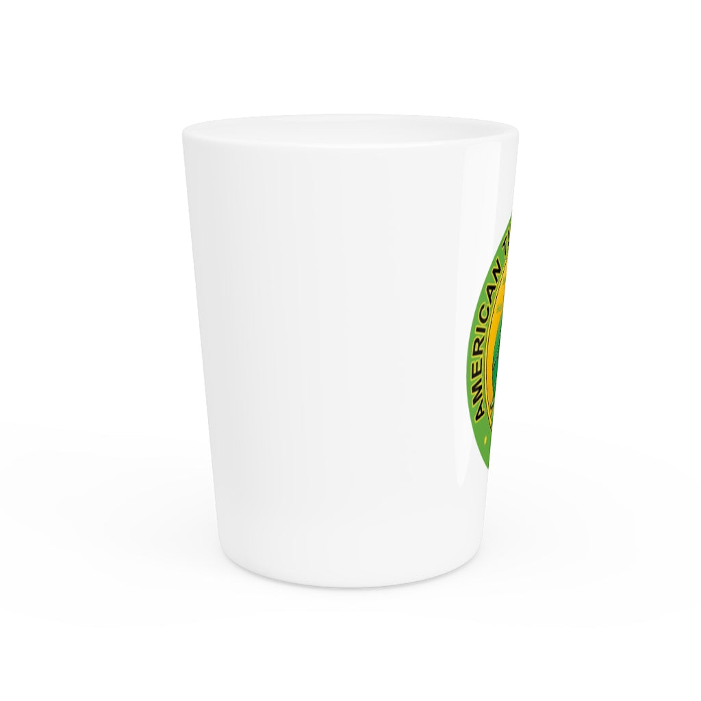 American Turtle Fraternity Shot Glass (White)