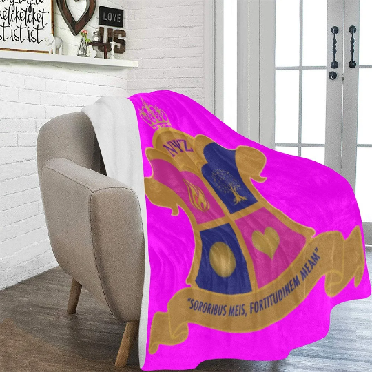 Nu Psi Zeta Ultra-Soft Micro Fleece Blanket
