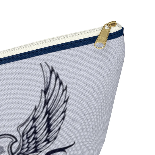 Alpha Lambda Psi Grey Accessory Pouch w T-bottom