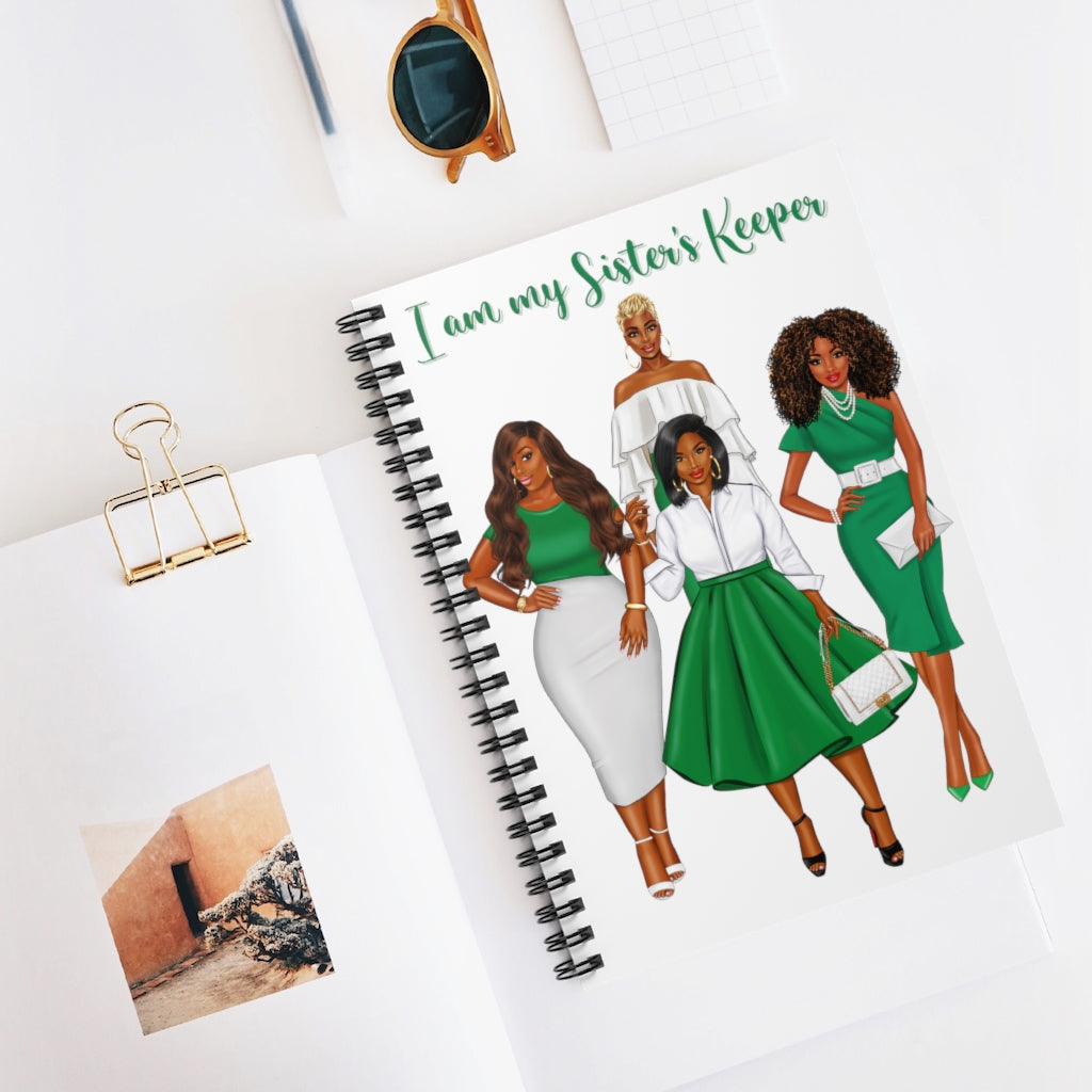 Sister's Keeper (White) Spiral Notebook