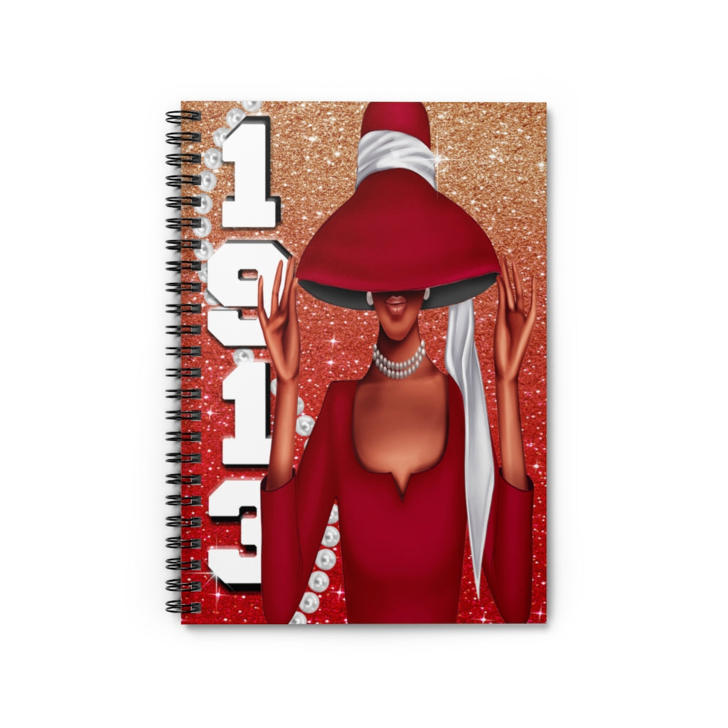 1913 & Pearls Spiral Notebook