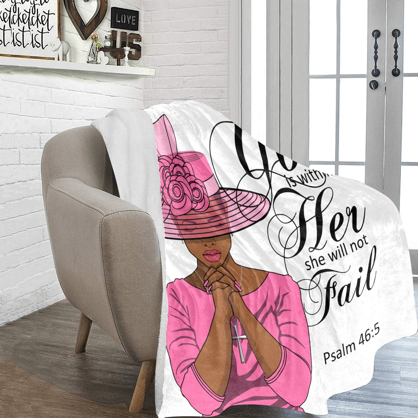 Fleece ~Psalms 46:5 Ultra Soft Blanket