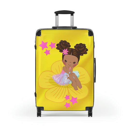 Yellow Lily Pad Cutie ~ Cabin Suitcase