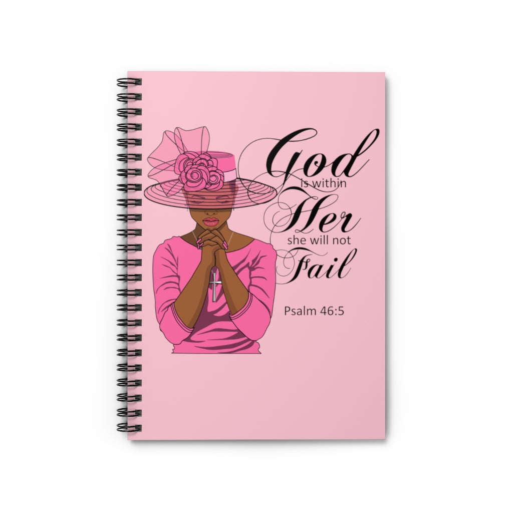 GOD in Her (Pink) Spiral Notebook