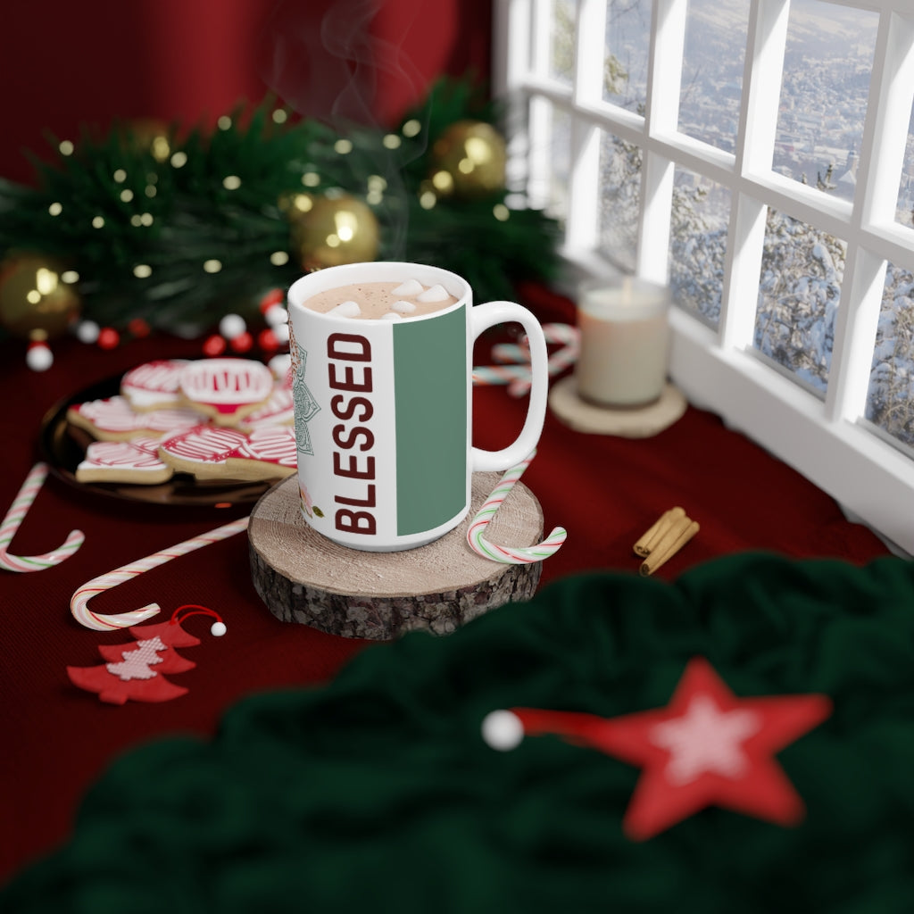 Blessed (Green) Ceramic Mug
