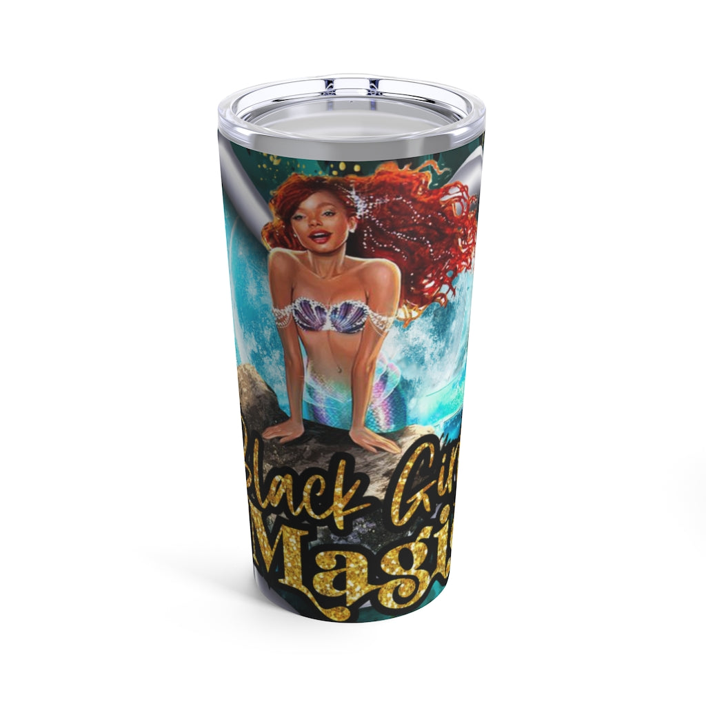 Black Girl Magic Mermaid Tumbler 20oz