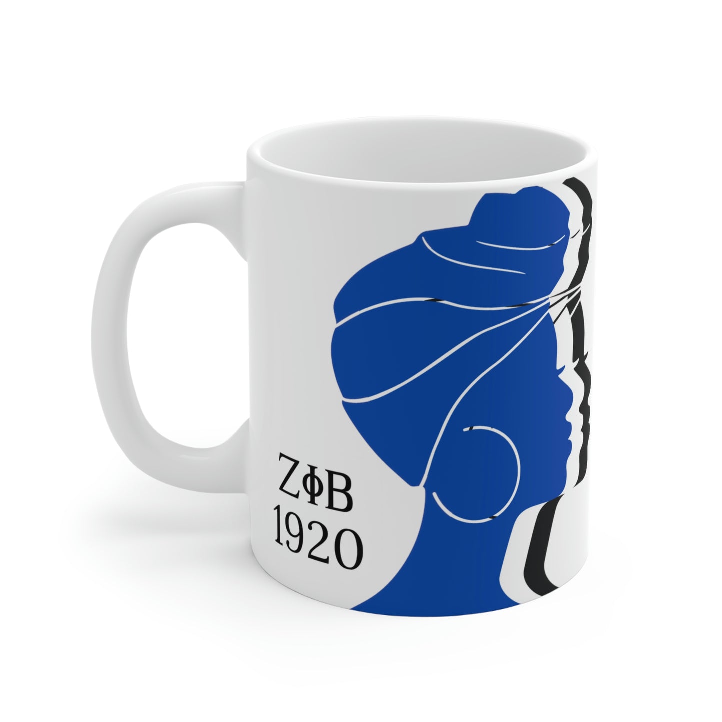 Zeta Phi Beta Silhouette Ceramic Mug