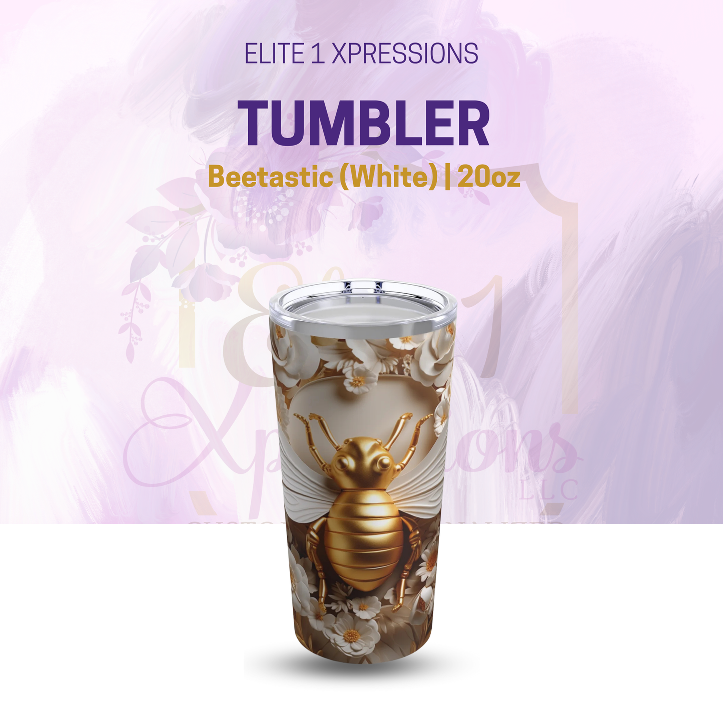 Beetastic (white) Tumbler 20oz