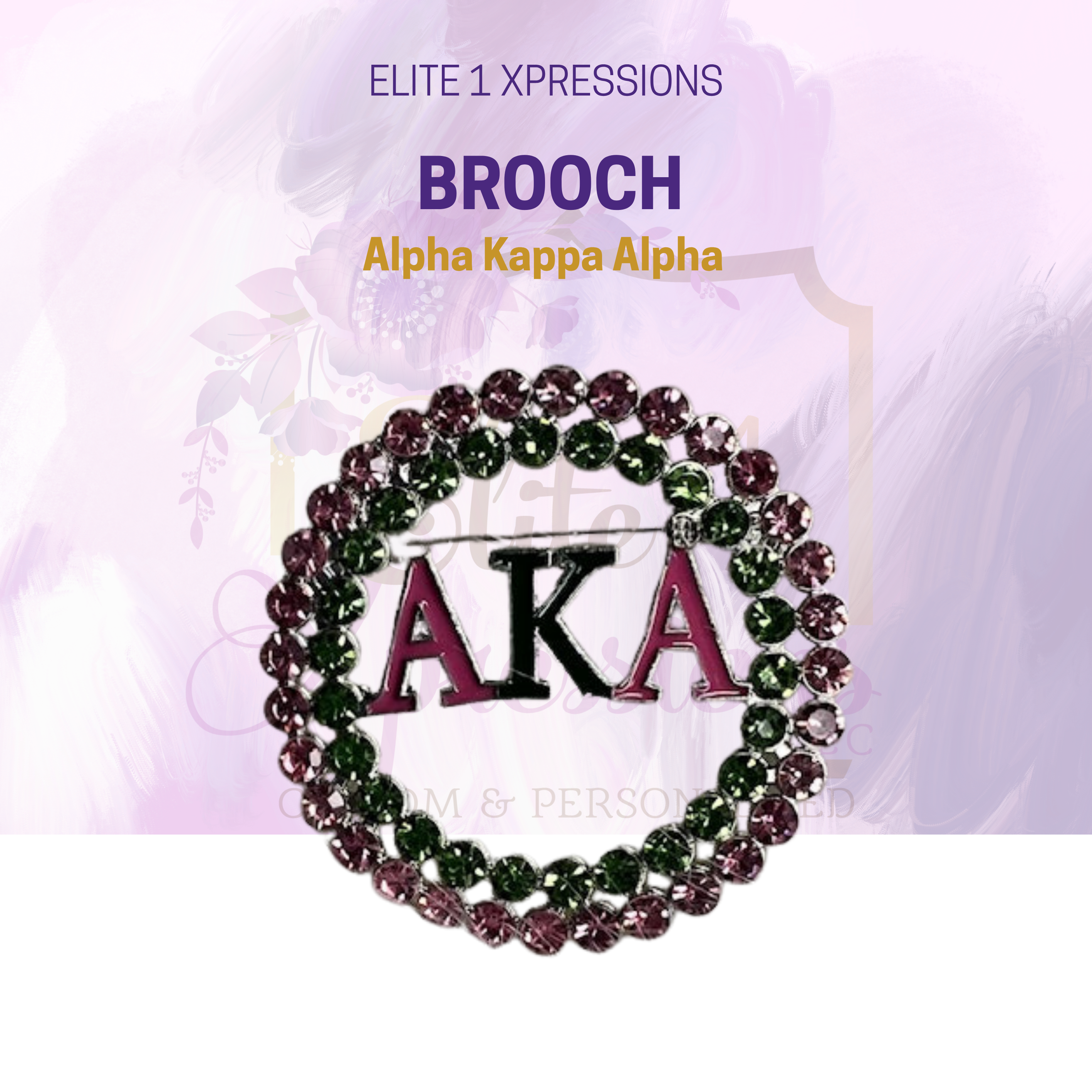 Brooch ~ Alpha Kappa Alpha – Elite1Xpressions