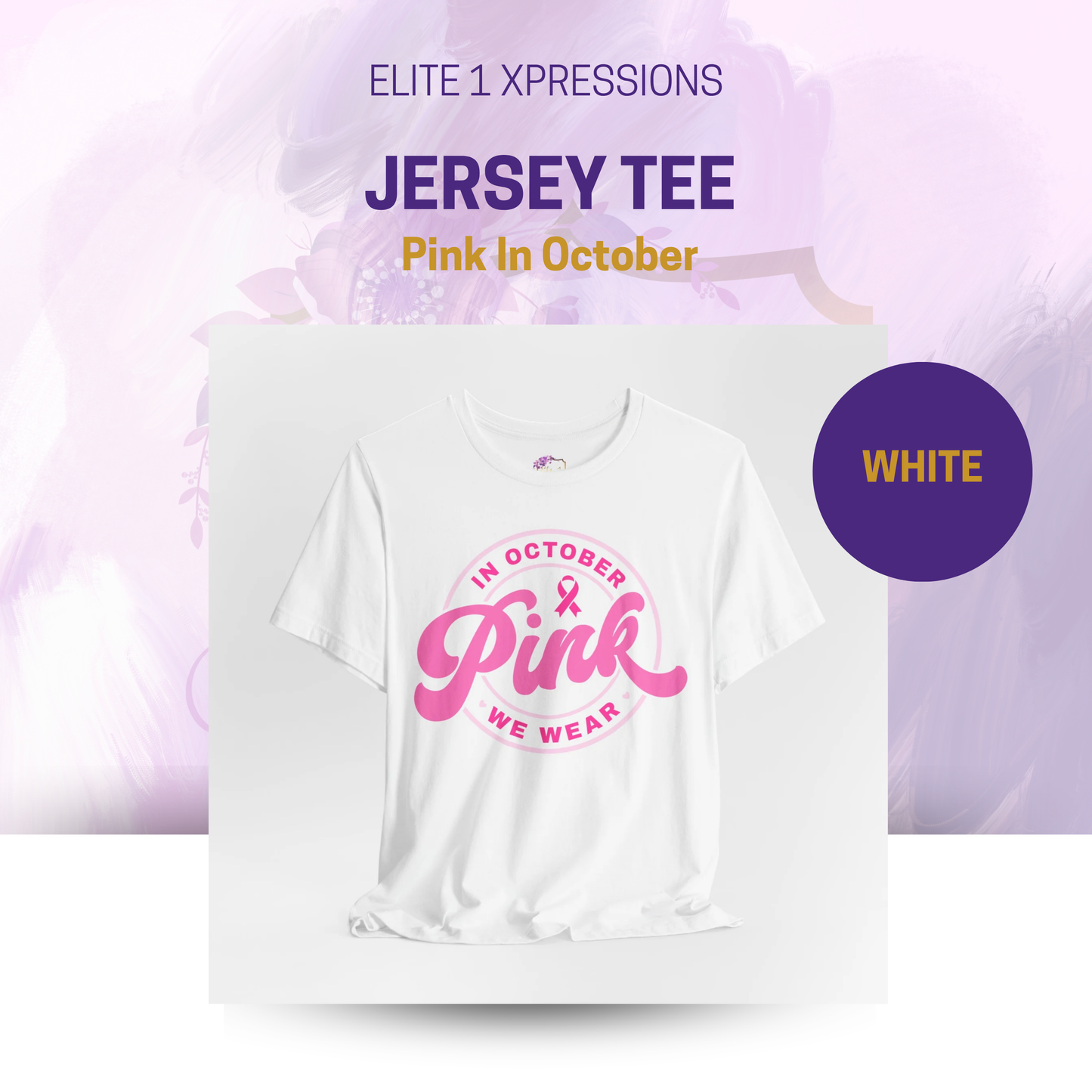 Pink in October ~ Jersey Tee