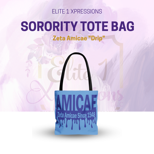Zeta Amicae "Drip" Tote Bag