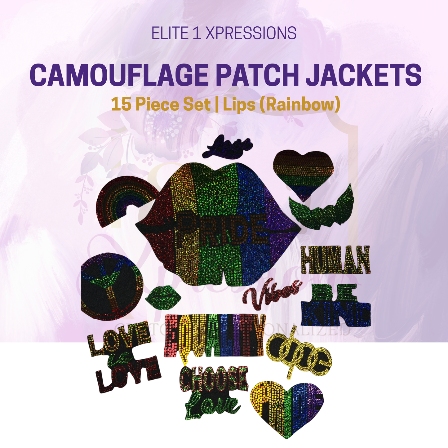 Camouflage Patched Jacket ~ 15 Piece Set