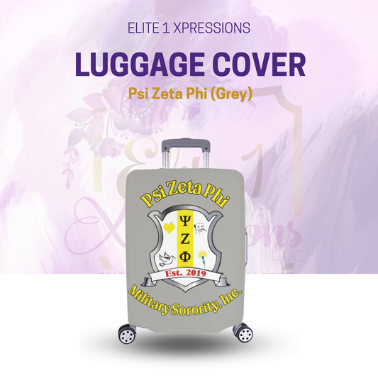 Luggage Cover ~ Psi Zeta Phi (Grey)