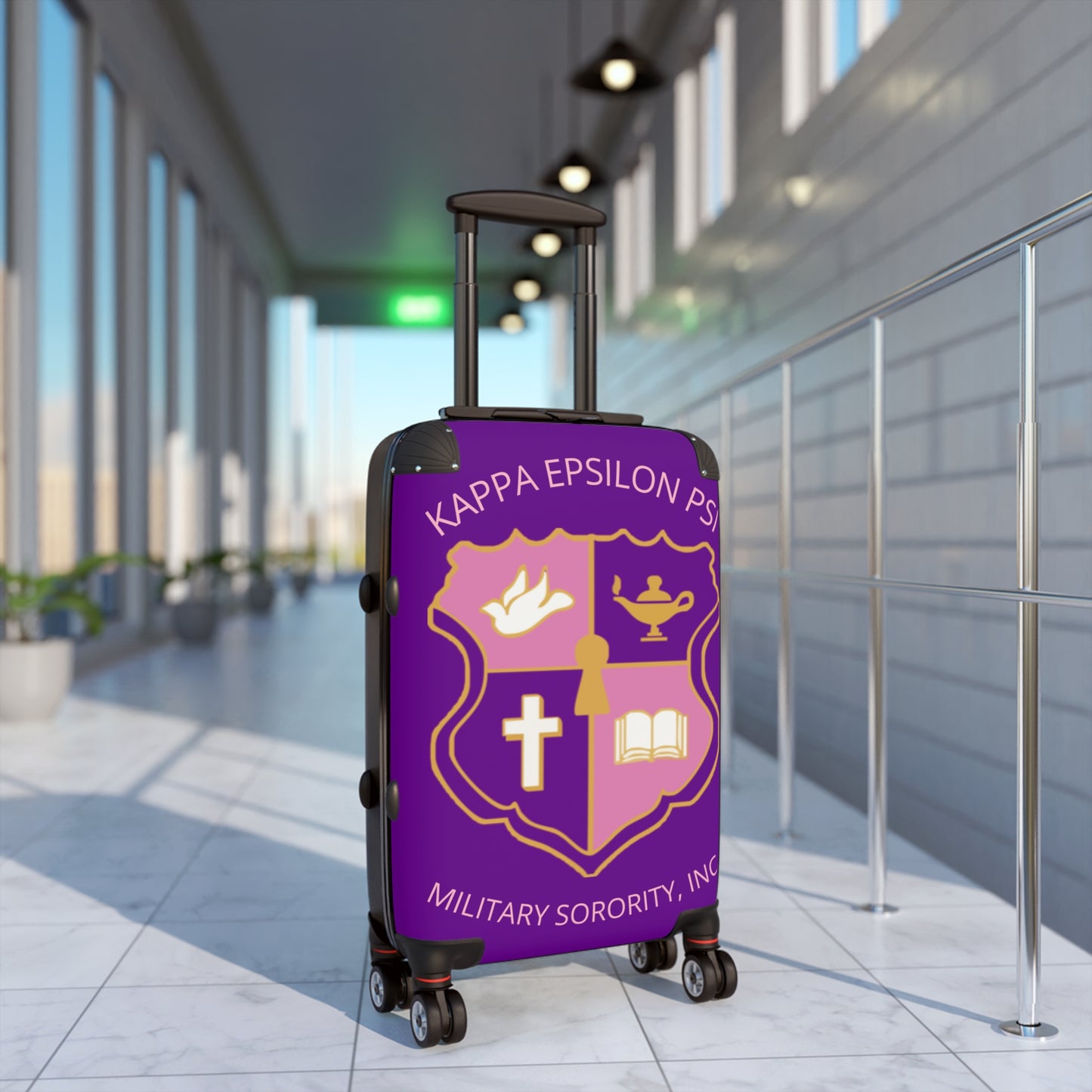 Kappa Epsilon Psi Cabin Suitcase - Purple
