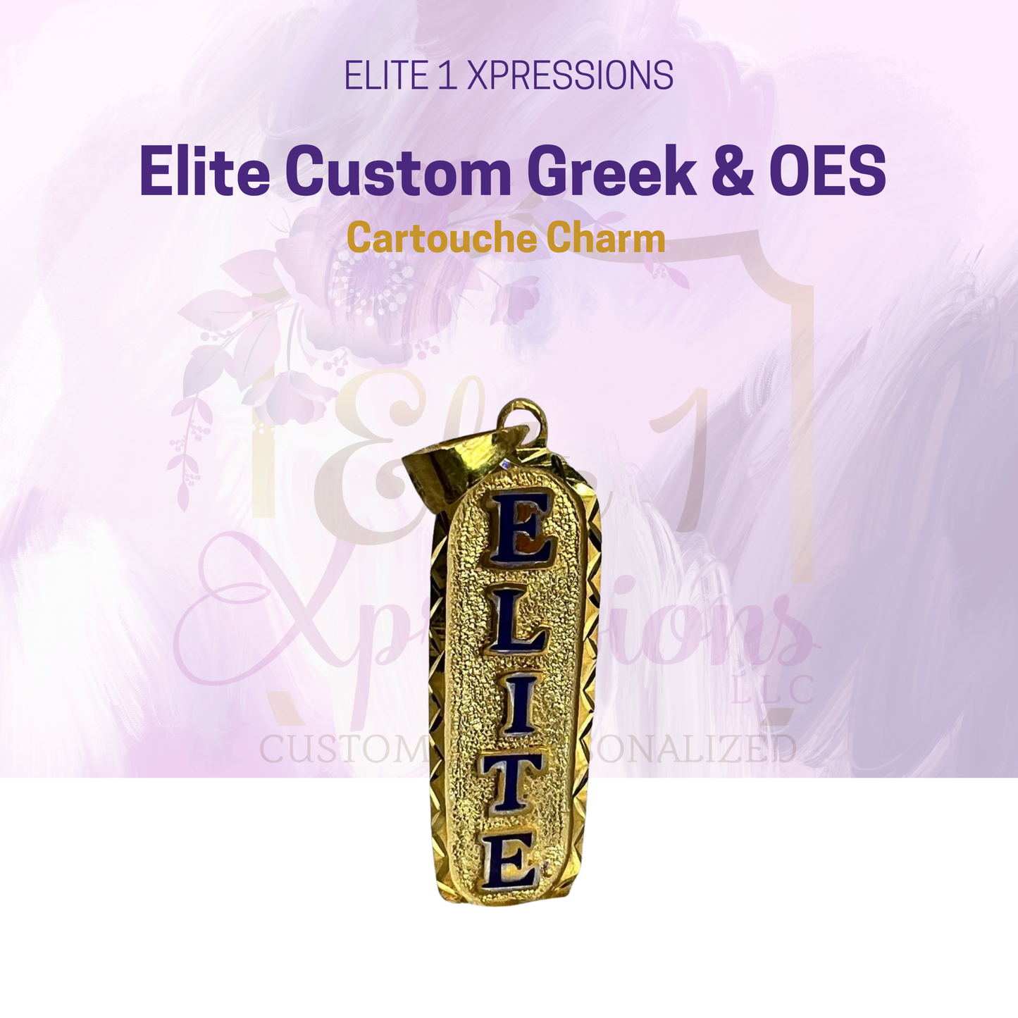 Elite Custom Greek & OES Cartouche Charm