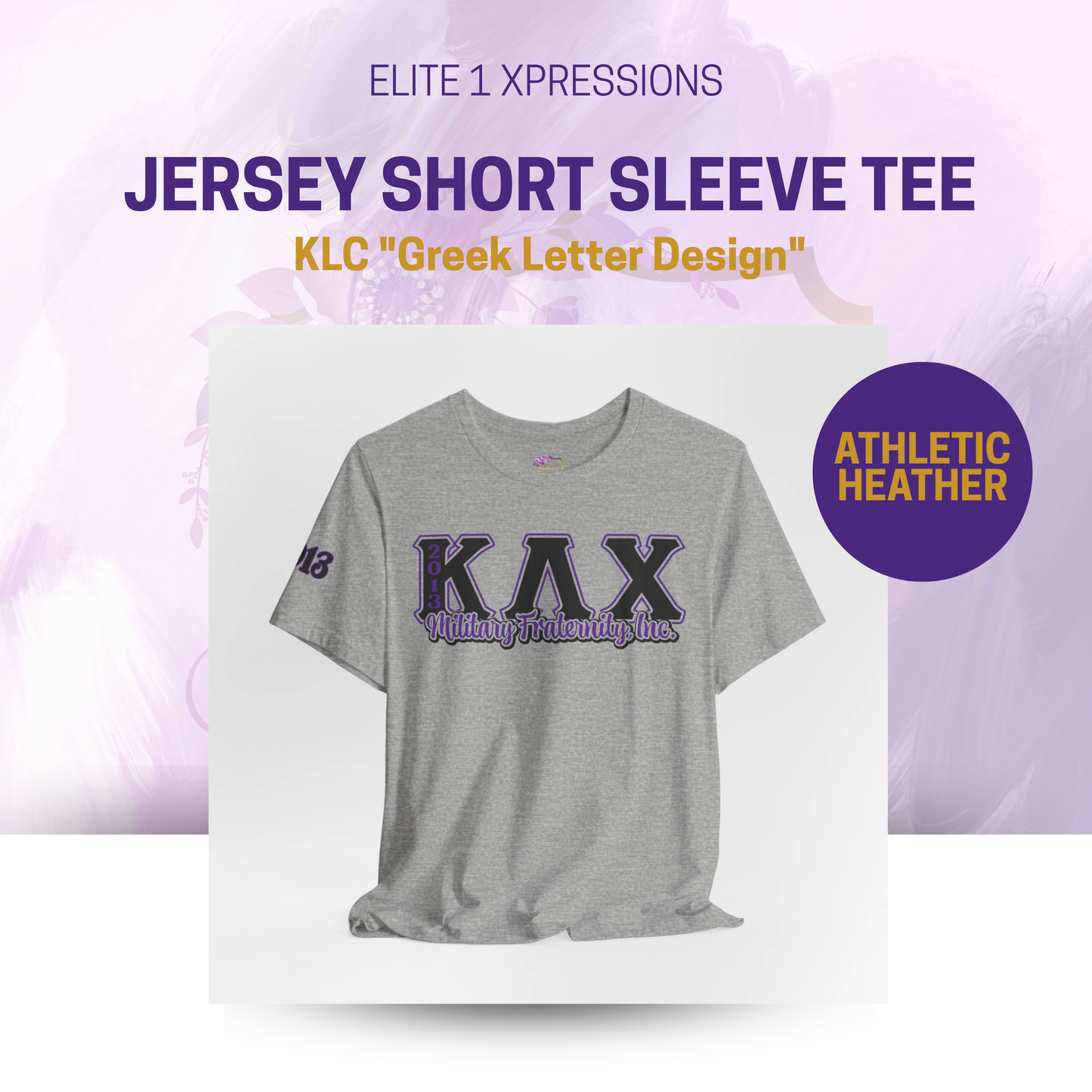 KLC "Greek Letter Design" Jersey Short Sleeve Tee