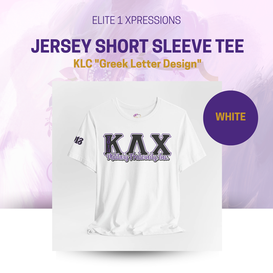 KLC "Greek Letter Design" Jersey Short Sleeve Tee