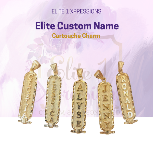 Elite Custom Name Cartouche Charm