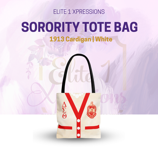 1913 Cardigan (White) Tote Bag