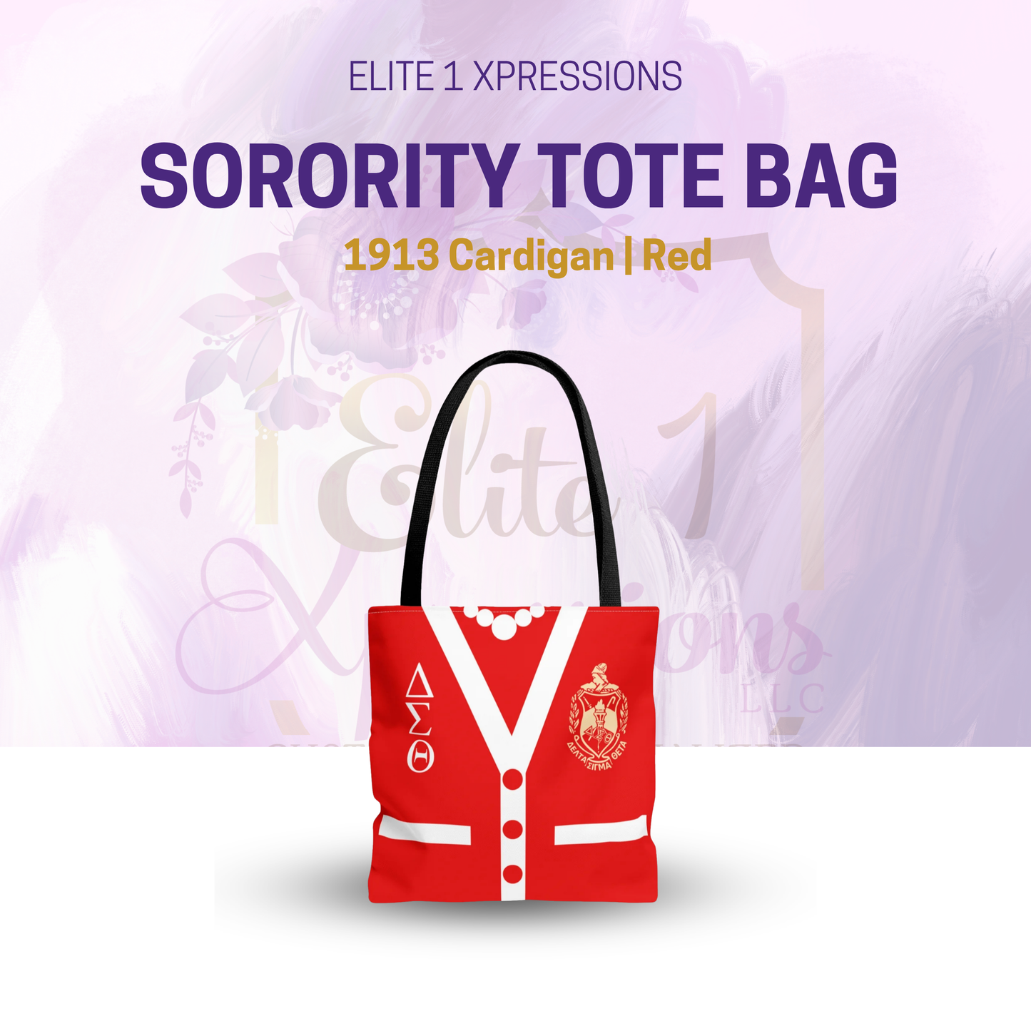 1913 Cardigan (Red) Tote Bag