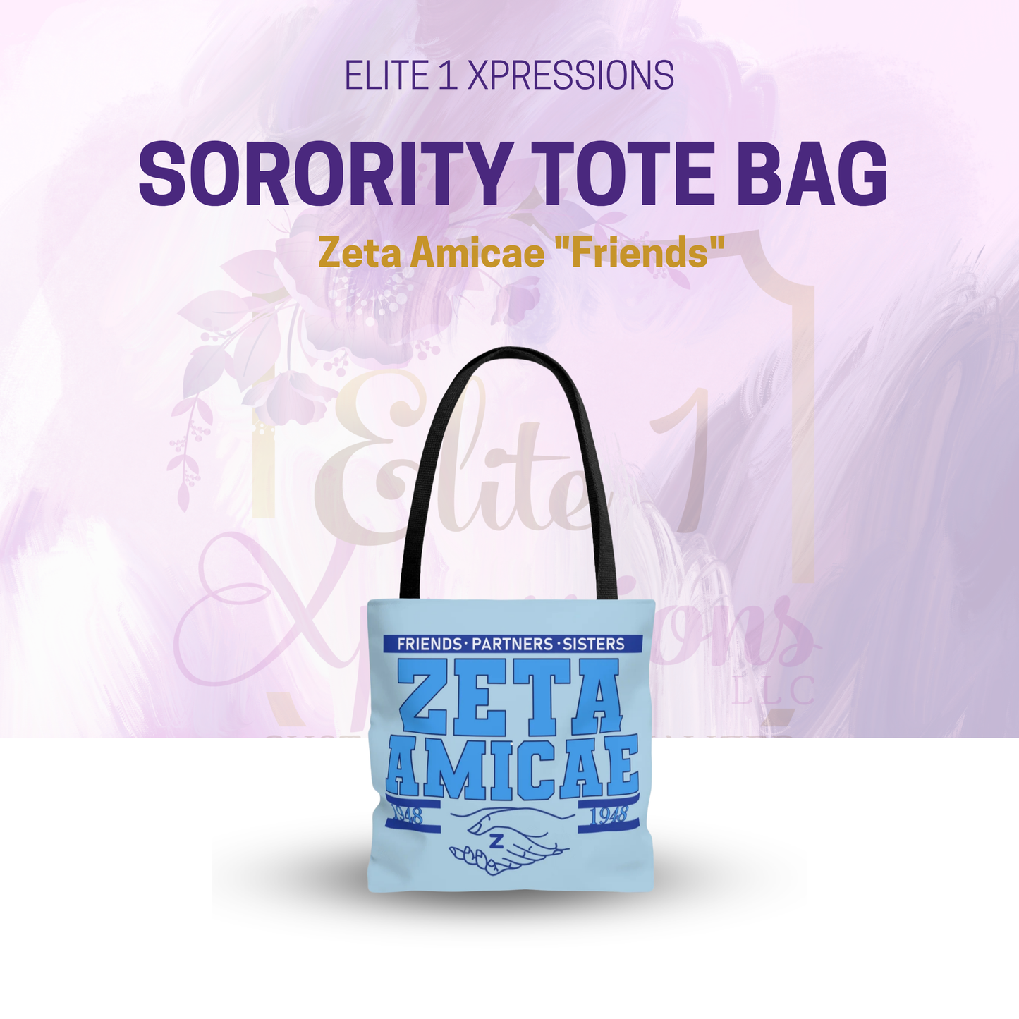 Tote Bag ~ Zeta Amicae "Friends"