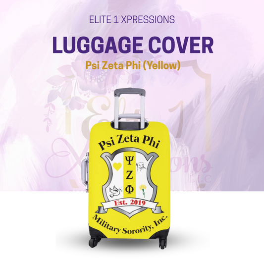 Luggage Cover ~ Psi Zeta Phi (Yellow)