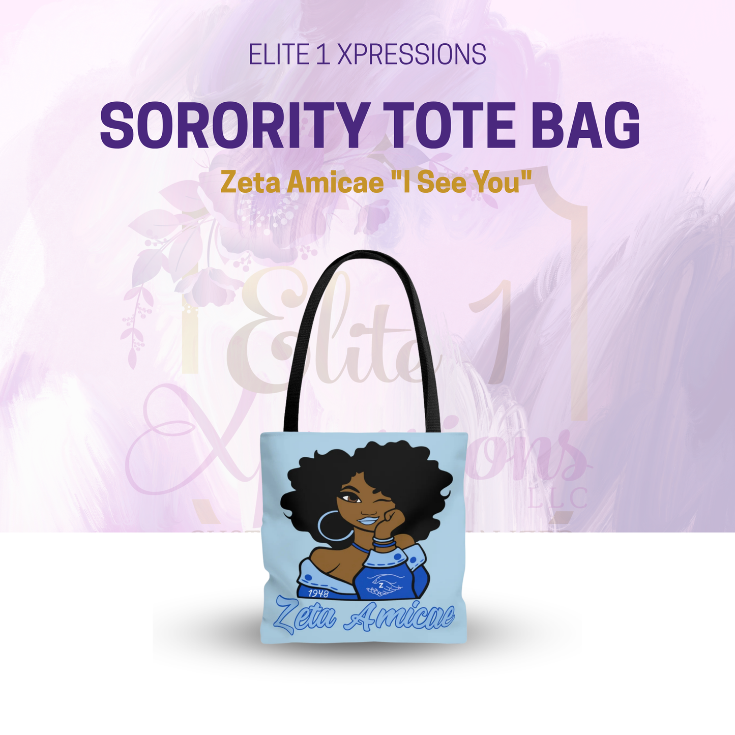 Tote Bag ~ Zeta Amicae "I See You"