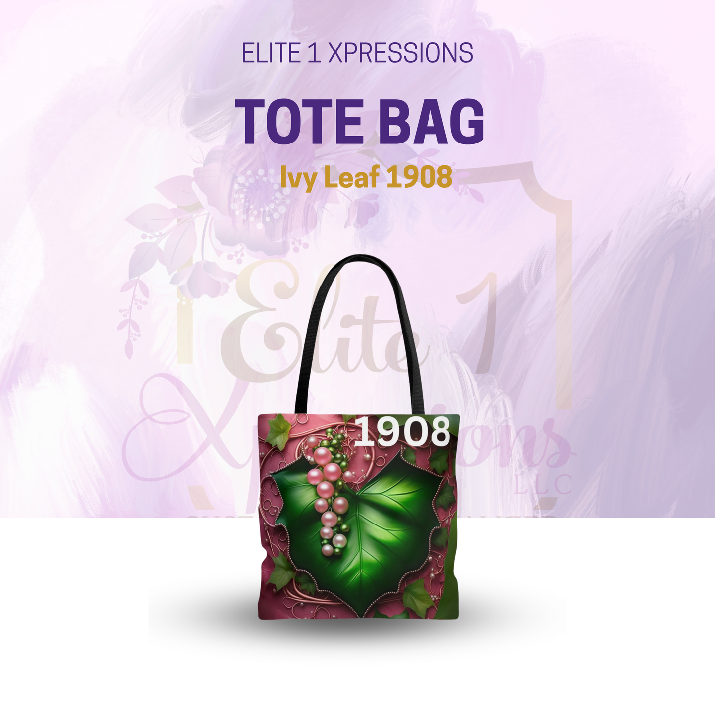 Ivy Leaf 1908 Tote Bag