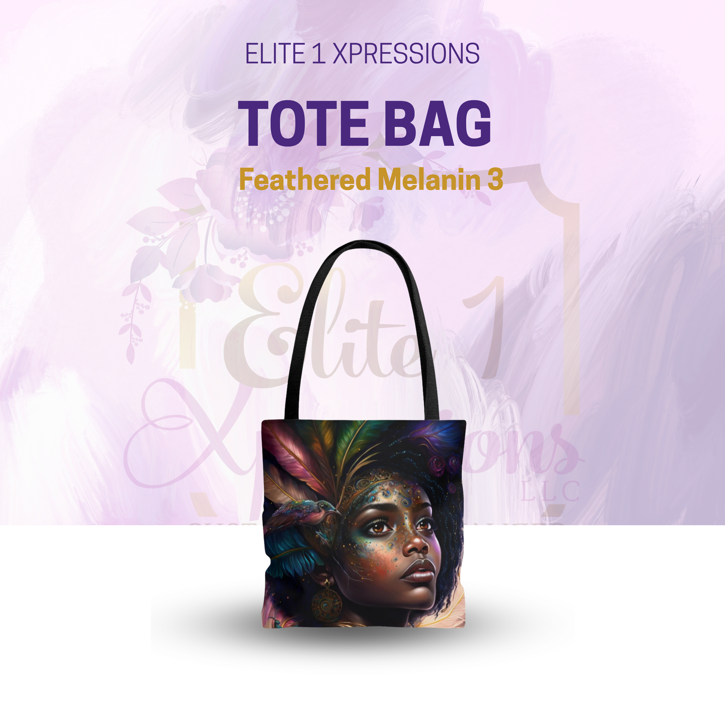 Feathered Melanin 3 Tote Bag