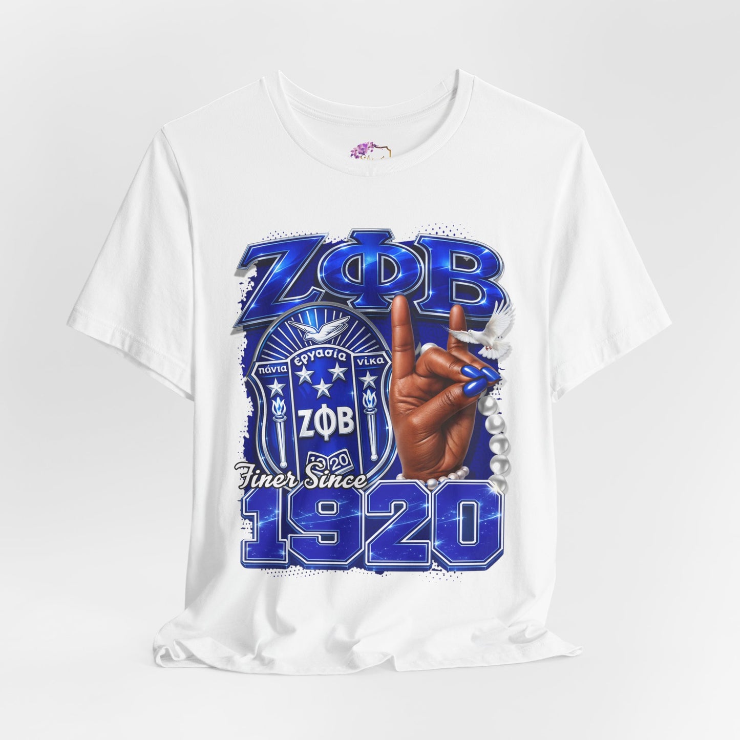 Zeta Phi Beta | 1920 I Greek Letters Hand Symbol Shirt