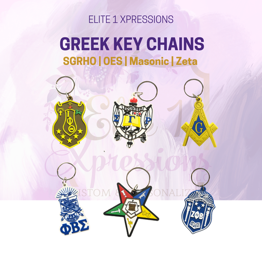 Greek Key Chains