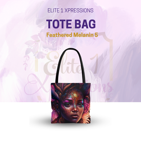 Feathered Melanin 5 Tote Bag