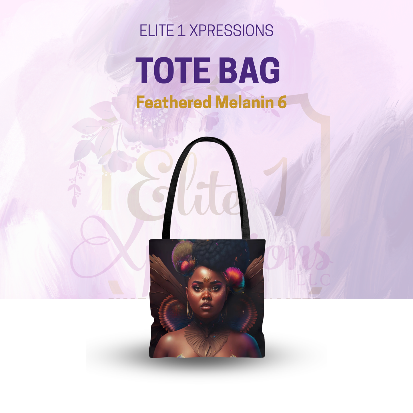 Feathered Melanin 6 Tote Bag