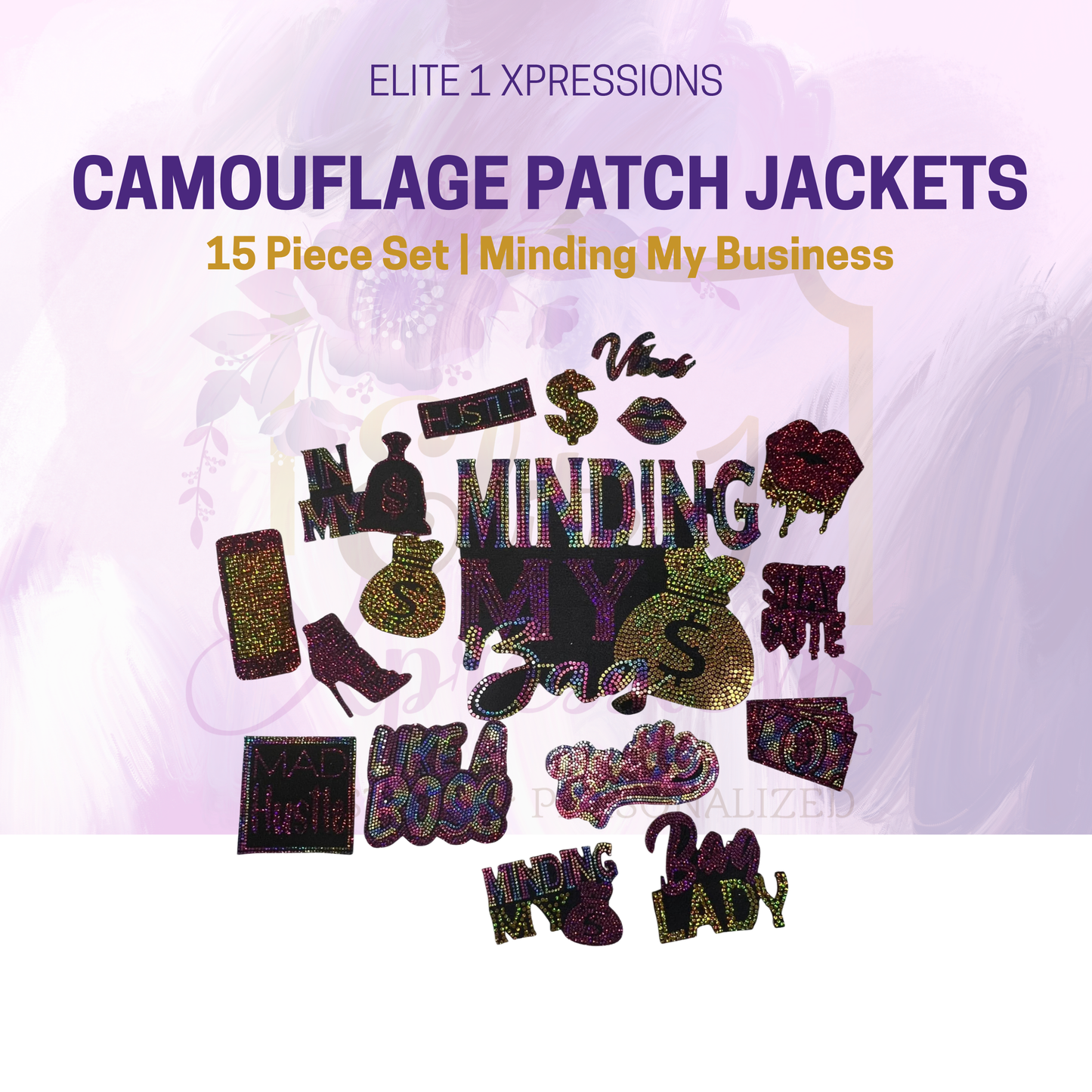 Camouflage Patched Jacket ~ 15 Piece Set