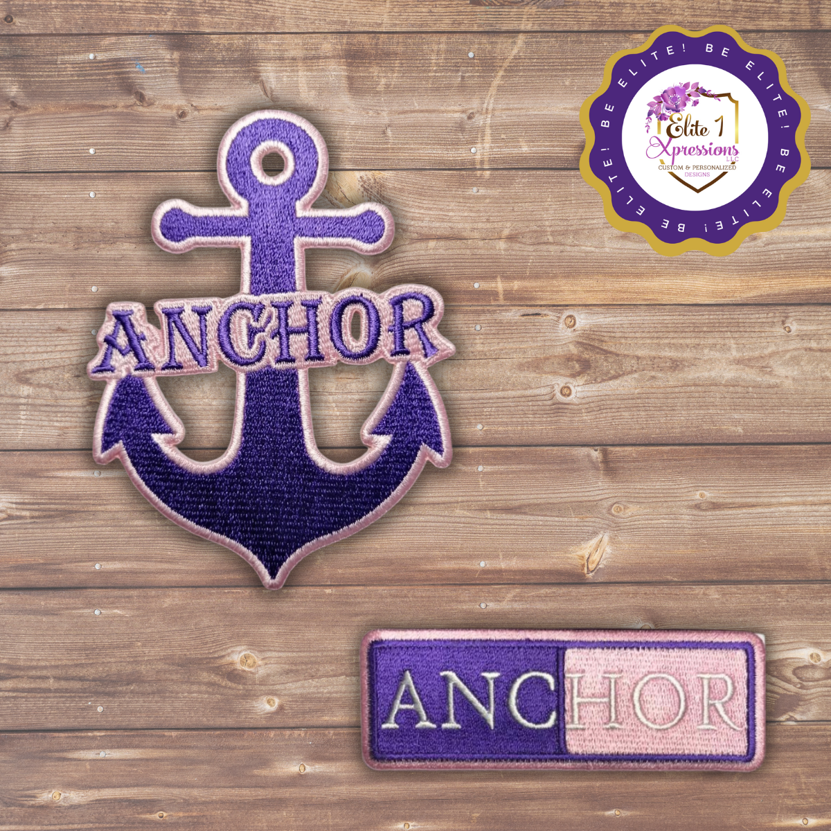 (KEY) Iron on/Sew on Number & Name Tag Patch Set, Embroidered Patch