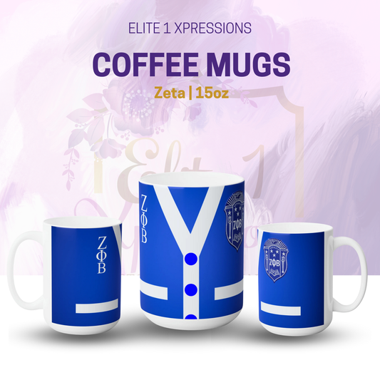 Zeta Ceramic Mug 15oz